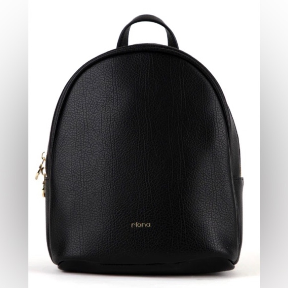 Riona Mia Black Mini Backpack NWT